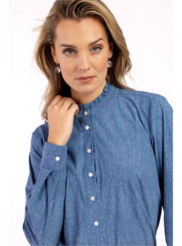 Studio anneloes bodie jeans blouse M denim travelstof beschikbaar voor biedingen