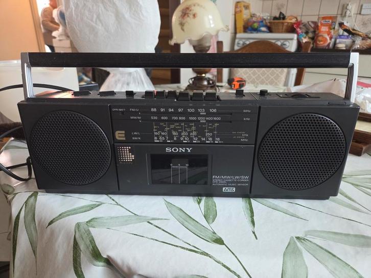 Sony radio en cassettespeler, Audio, Tv en Foto, Radio's, Gebruikt, Overige typen, Ophalen of Verzenden