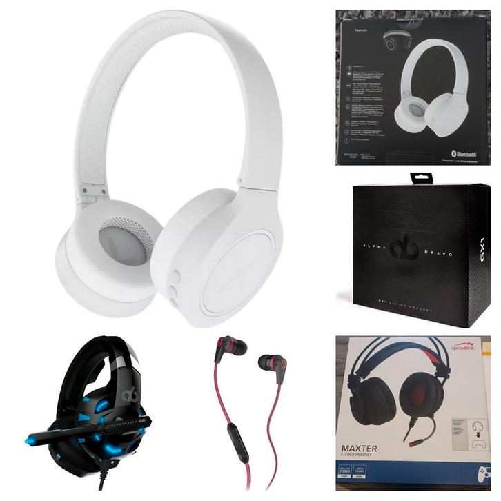 Koptelefoon + oordopjes + 2 headsets nieuw zie beschrijving, Audio, Tv en Foto, Koptelefoons, Nieuw, Overige merken, Draadloos