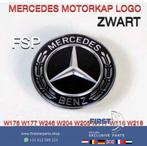 Mercedes AMG MOTORKAP LOGO ZWART EMBLEEM W204 W205 W212 W207, Auto-onderdelen, Carrosserie en Plaatwerk, Nieuw, Ophalen of Verzenden