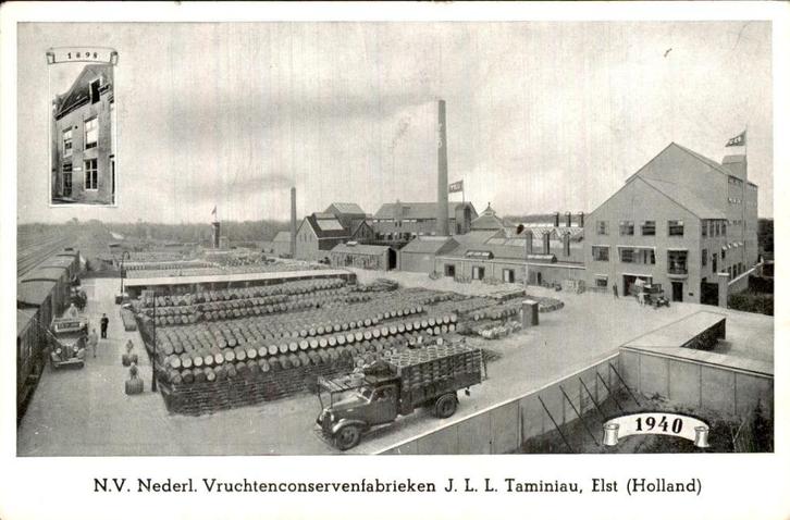 Elst - Vruchtenconservenfabrieken - J. L. L. Taminiau, Verzamelen, Ansichtkaarten | Nederland, Gelopen, Utrecht, Voor 1920, Ophalen of Verzenden