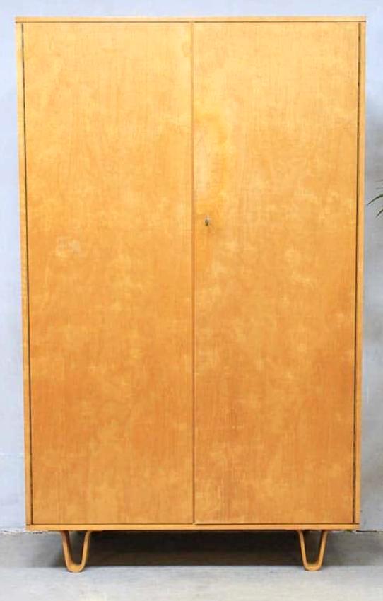 Pastoe KB01 Berken kledingkast Cees Braakman - Opknapper, Huis en Inrichting, Kasten | Kledingkasten, Gebruikt, 150 tot 200 cm
