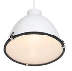 Industrial Pendant Hanglamp wit 38cm Dimbaar 2x, Ophalen, Gebruikt, Metaal, 75 cm of meer