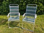 2 lichtgewicht campeerstoelen, Tuin en Terras, Tuinstoelen, Ophalen, Gebruikt, Aluminium, Inklapbaar