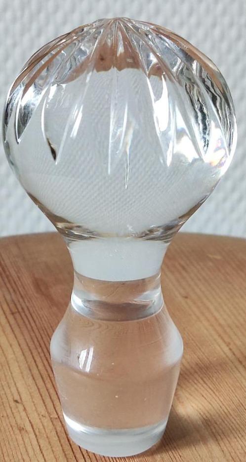 Zware kristallen stop voor karaf / fles, Antiek en Kunst, Antiek | Glas en Kristal, Ophalen of Verzenden