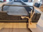 Houten zwarte bak met handvaten, Schaal, Nieuw, Ophalen of Verzenden, Rechthoekig