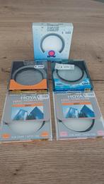 5 filters uv, polarisatie en star six 49mm. 52mm ,58mm, Ophalen of Verzenden, Zo goed als nieuw, 50 tot 60 mm, UV-filter