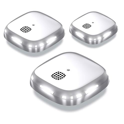 Rookmelder Jalo Helsinki Kupu 10 Chrome 2x, Doe-het-zelf en Verbouw, Alarmsystemen, Nieuw, Detector, Sensor of Melder, Rook, Ophalen of Verzenden