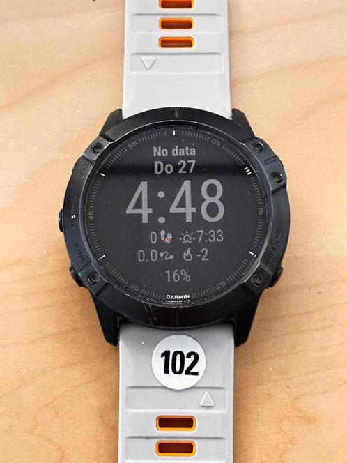 Garmin Fenix 6x (GPSinruil-nr 102), Sieraden, Tassen en Uiterlijk, Sporthorloges, Zo goed als nieuw, Android, Zwart, Ophalen of Verzenden