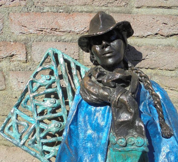 Marianne Houtkamp.Prachtig, brons beeld., Antiek en Kunst, Kunst | Beelden en Houtsnijwerken, Ophalen of Verzenden