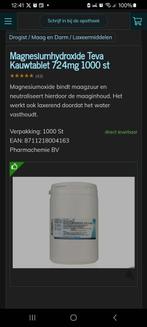 Magnesiumhydroxide 724mg 1000stuks nieuw!, Ophalen of Verzenden, Nieuw