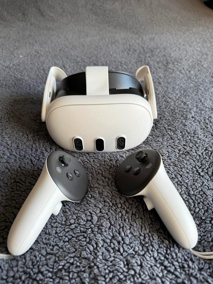 Meta Quest 3 512GB + Powerbank, Spelcomputers en Games, Virtual Reality, Zo goed als nieuw, Pc, VR-bril, Ophalen of Verzenden