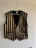 Gilet zwart/goud mt. 54, Kleding | Heren, Maat 52/54 (L), Carnaval, Ophalen of Verzenden, Zo goed als nieuw
