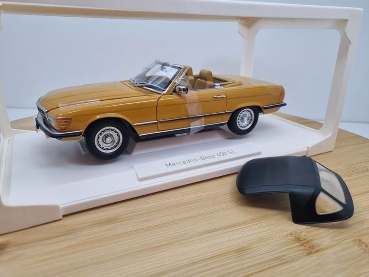 Norev Mercedes 450SL W107 1:18 Cayenne Orange, Hobby en Vrije tijd, Modelauto's | 1:18, Nieuw, Auto, Norev, Ophalen of Verzenden