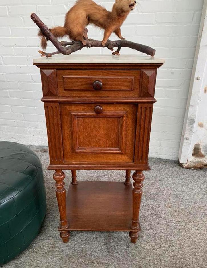 Kast echt antiek biedermeier kastje nachtkastje., Huis en Inrichting, Slaapkamer | Nachtkastjes, Ophalen of Verzenden