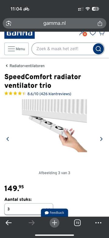 Radiator ventilator beschikbaar voor biedingen