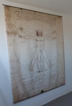wandkleed - Leonardo da Vinci - Vitruviusman 150x200, Huis en Inrichting, Ophalen, Zo goed als nieuw