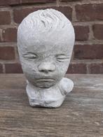 Kinderhoofd buste betonnen beeld tuinbeeld beton, Ophalen of Verzenden, Nieuw