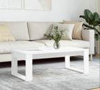 Witte Salontafel vidaXL - Gebruikt, Huis en Inrichting, Tafels | Salontafels, Ophalen, Overige materialen, Gebruikt, 100 tot 150 cm