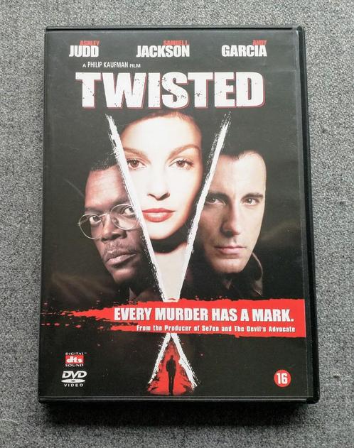 DVD Twisted met Ashley Judd, Samuel L. Jackson, Andy Garcia, Cd's en Dvd's, Dvd's | Thrillers en Misdaad, Zo goed als nieuw, Maffia en Misdaad
