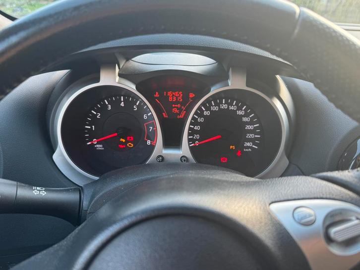 Nissan Juke 1.6 86KW Eco-pure Drive 2013 Zwart, Auto's, Nissan, Bedrijf, Juke, 4x4, ABS, Achteruitrijcamera, Adaptieve lichten
