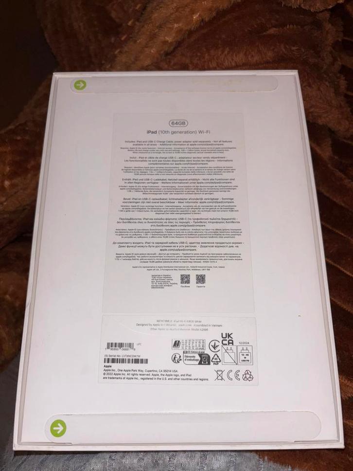 Nieuwe iPad 10 (64GB) - In Doos!, Computers en Software, Apple iPads, Nieuw, Apple iPad, Wi-Fi, 10 inch, 64 GB, Zilver, Ophalen of Verzenden