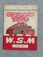 WSM Dienstregeling., Verzamelen, Ophalen of Verzenden, Nieuw, Bus of Metro, Boek of Tijdschrift
