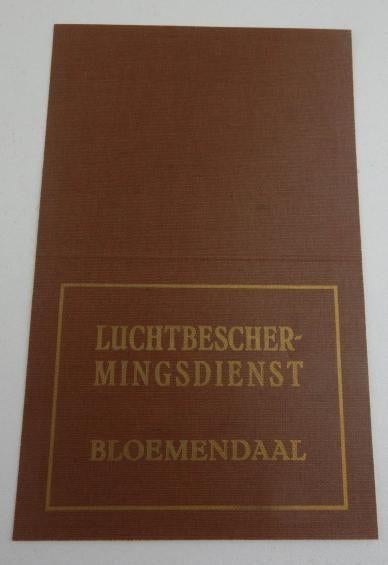 nederlandse lucht beschermings kaart, Verzamelen, Militaria | Tweede Wereldoorlog, Ophalen of Verzenden, Nederland, Foto of Poster