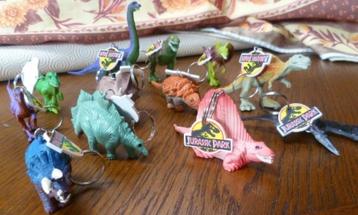 Jurassic Park sleutelhangers in de vorm van dinosaurus figur