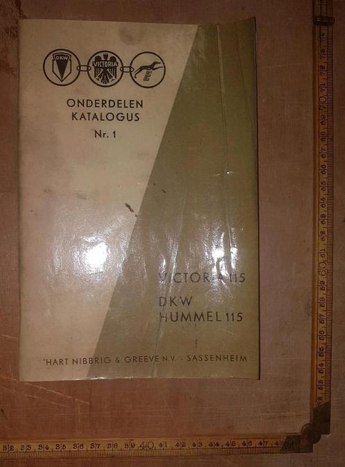 Onderdelen katalogus Victoria 115, DKW Hummel 115, Fietsen en Brommers, Handleidingen en Instructieboekjes, Gebruikt, Ophalen of Verzenden