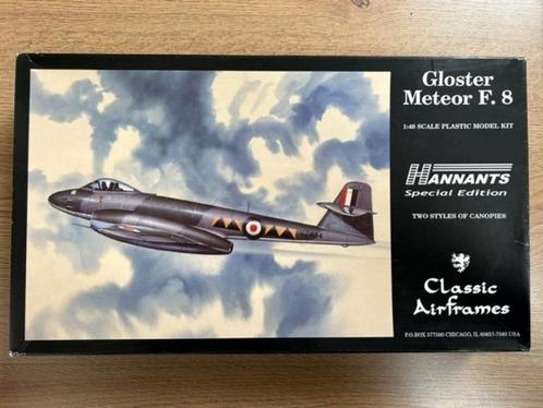 1:48 1/48 Classic Airframes Gloster Meteor F.8, Hobby en Vrije tijd, Modelbouw | Vliegtuigen en Helikopters, Zo goed als nieuw