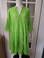 🦚Mooi Groene broderie  jurkje mt L42/44🦚, Maat 42/44 (L), Ophalen of Verzenden, Zo goed als nieuw, Onder de knie