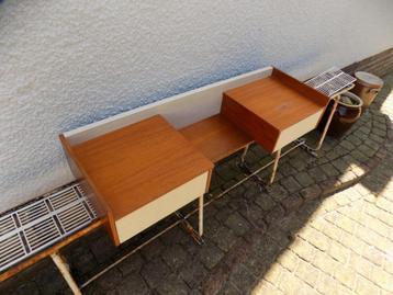 toilettafel Jaren60 kaptafel console vintage retro ladeconse beschikbaar voor biedingen