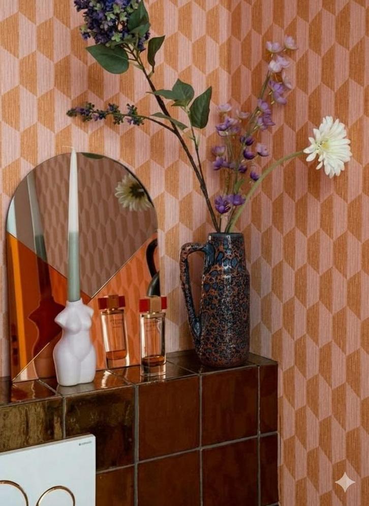 Vintage Scheurich Vaas (HKliving Stijl), Huis en Inrichting, Woonaccessoires | Vazen, Zo goed als nieuw, Overige kleuren, Minder dan 50 cm