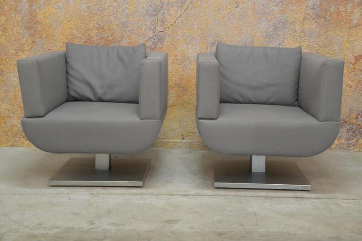IZG Staat 3 Jori Chillap design draaifauteuils / werkplekken, Huis en Inrichting, Fauteuils, Zo goed als nieuw, Metaal, Stof, 50 tot 75 cm