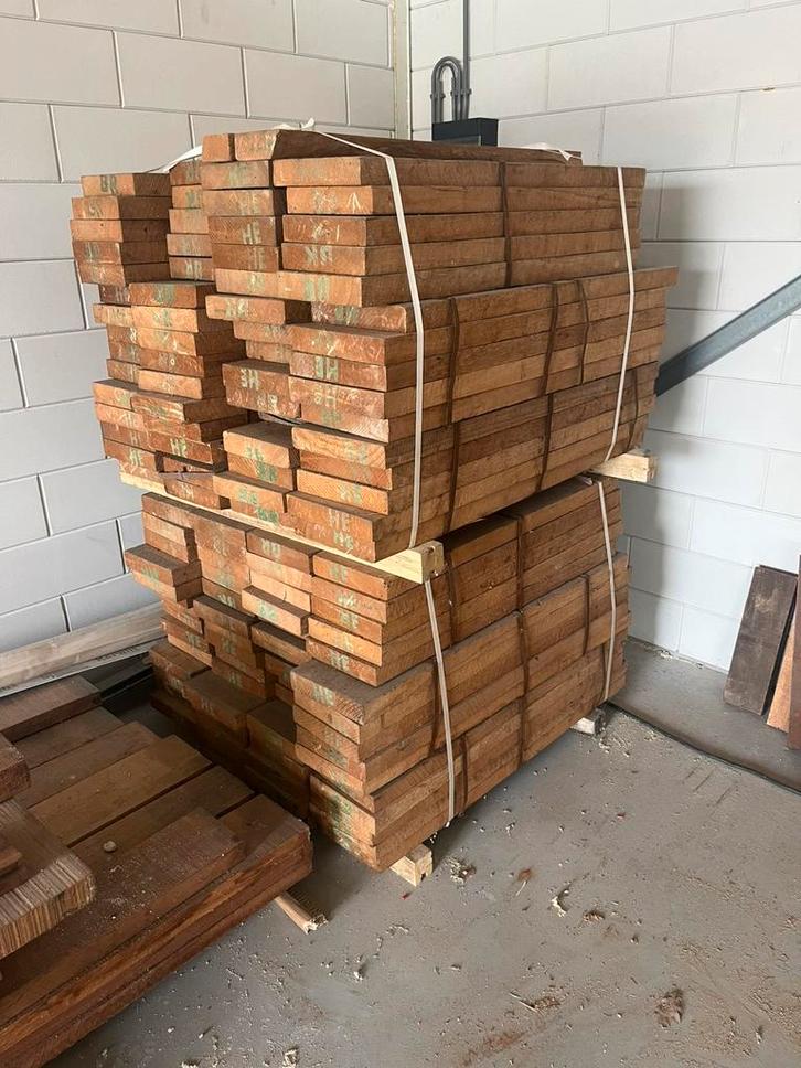 Iroko balken, Doe-het-zelf en Verbouw, Hout en Planken, Nieuw, Balk, Overige houtsoorten, Minder dan 200 cm, 50 mm of meer, Ophalen