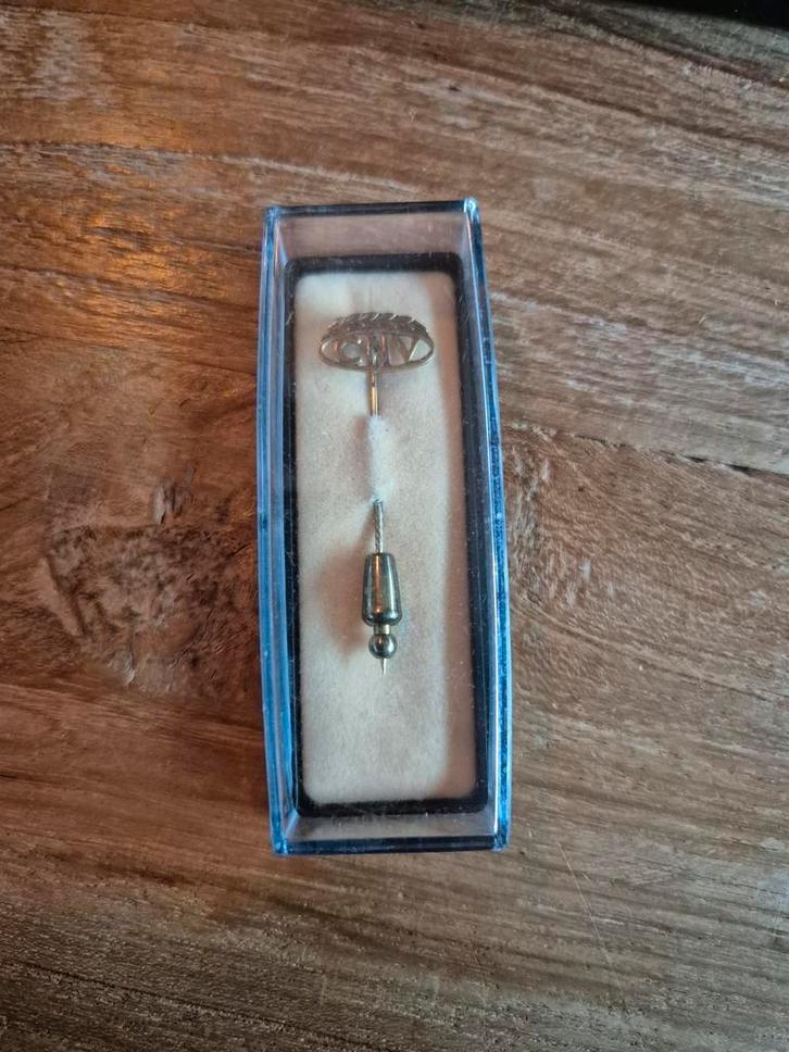 14kt gouden reversspeld reverspeld dasspeld CNV speld, Verzamelen, Speldjes, Pins en Buttons, Zo goed als nieuw, Ophalen of Verzenden