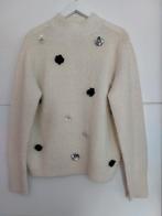 Leuke nieuwe gebreide trui mooie details 1 maat t/m 42, Kleding | Dames, Ophalen of Verzenden, Nieuw, Maat 42/44 (L), Wit