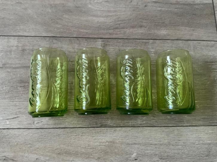 McDonalds Groen Coca Cola Blikje Glas Limited Edition, Verzamelen, Glas en Borrelglaasjes, Zo goed als nieuw, Frisdrankglas, Ophalen of Verzenden