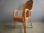 Wilg gevlochten stoel m armleuningen- stoel m hoge rugleu, Gebruikt, Minder dan 75 cm, Sixties noordwolde e.o., Riet of Rotan