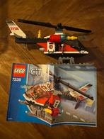 LEGO City blus Helikopter - 7238, Ophalen of Verzenden, Zo goed als nieuw, Complete set, Lego