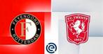 2 tickets Feyenoord - Twente vak UU - samen €75.-, Tickets en Kaartjes, Twee personen