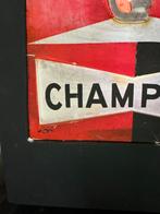 Vintage Champion Bougie Lichtbak / Reclamebord, Antiek en Kunst, Antiek | Emaille, Ophalen