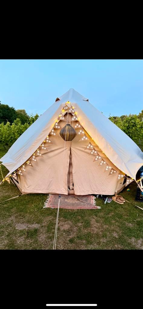 TE HUUR Sahara bell opblaasbare Air tenten, Caravans en Kamperen, Tenten, Zo goed als nieuw, Ophalen