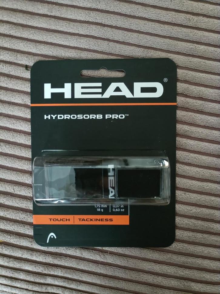 Head hydrosorb pro basis grip zwart, Sport en Fitness, Padel, Nieuw, Ophalen of Verzenden