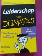 Leiderschap voor dummies, Ophalen of Verzenden, Nieuw