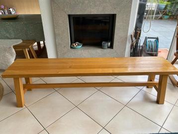 IKEA oak bench