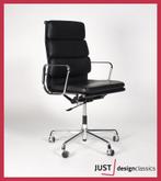 Eames Vitra ea 219 Zwart Leder Chroom (voorraad:22), Zo goed als nieuw