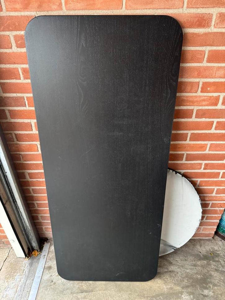 Ikea Bekant Tafelblad - Zwart, Huis en Inrichting, Tafelonderdelen, Gebruikt, Tafelblad, 100 tot 150 cm, 50 tot 100 cm, Rechthoekig