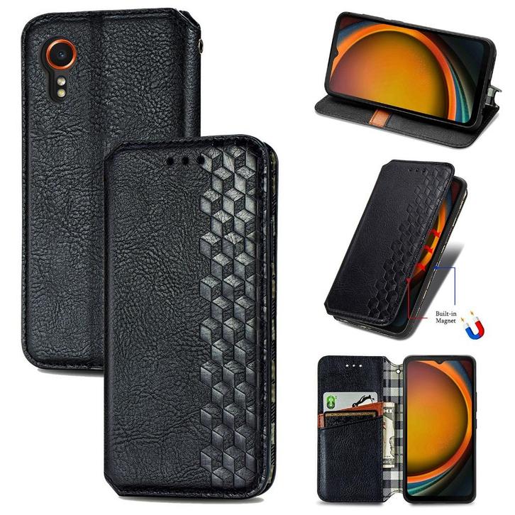 Luxe PU Lederen Wallet Case Set voor Xcover 7 _ Zwart, Telecommunicatie, Mobiele telefoons | Hoesjes en Frontjes | Samsung, Nieuw